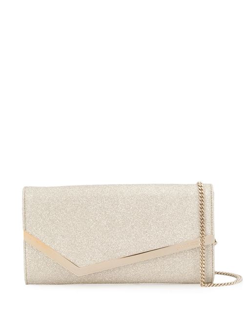 Emmie ice-platinum clutch bag Jimmy Choo | EMMIEDGZPLATINUMICE